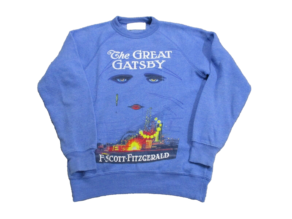 The Great Gatsby Sweater Adults XS Blue Soft Graphic | eBay