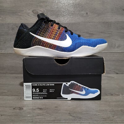 Nike Kobe 11 XI Elite Low BHM Mens Size 9.5 822522-914 Black