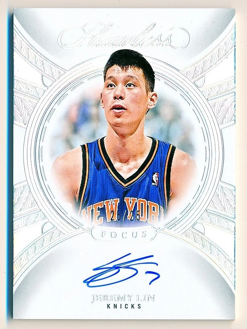 Panini Jeremy Lin Basketball Autographed Sports Trading Cards