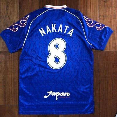 Nakata 8 O Japan National Team Home 1998 Football Shirt Jersey