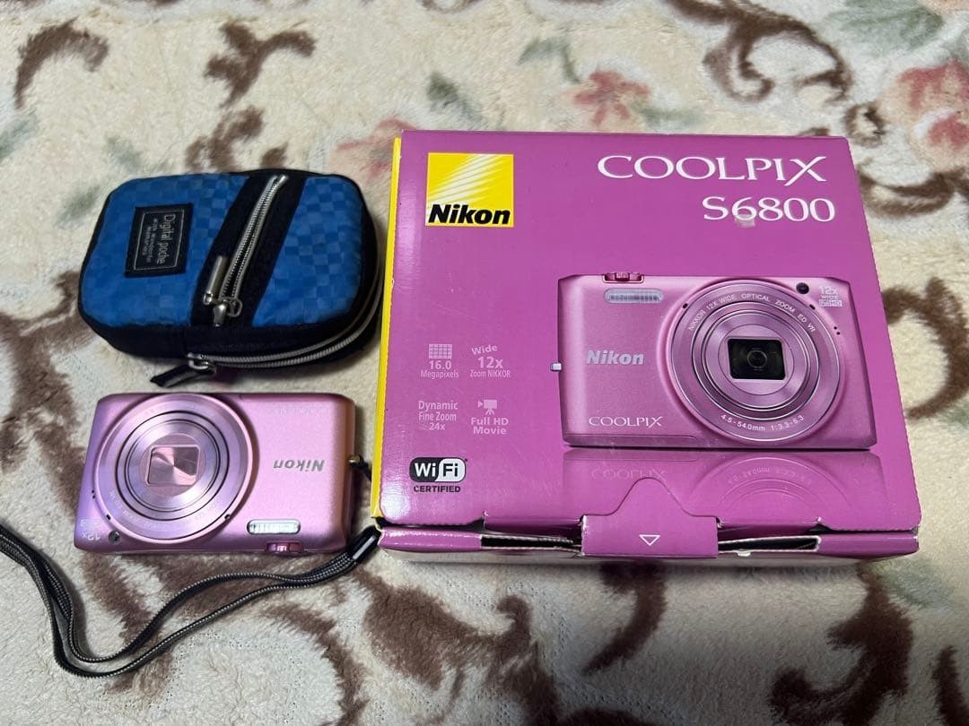 Nikon COOLPIX S6800 Compact Digital Camera Pink English language