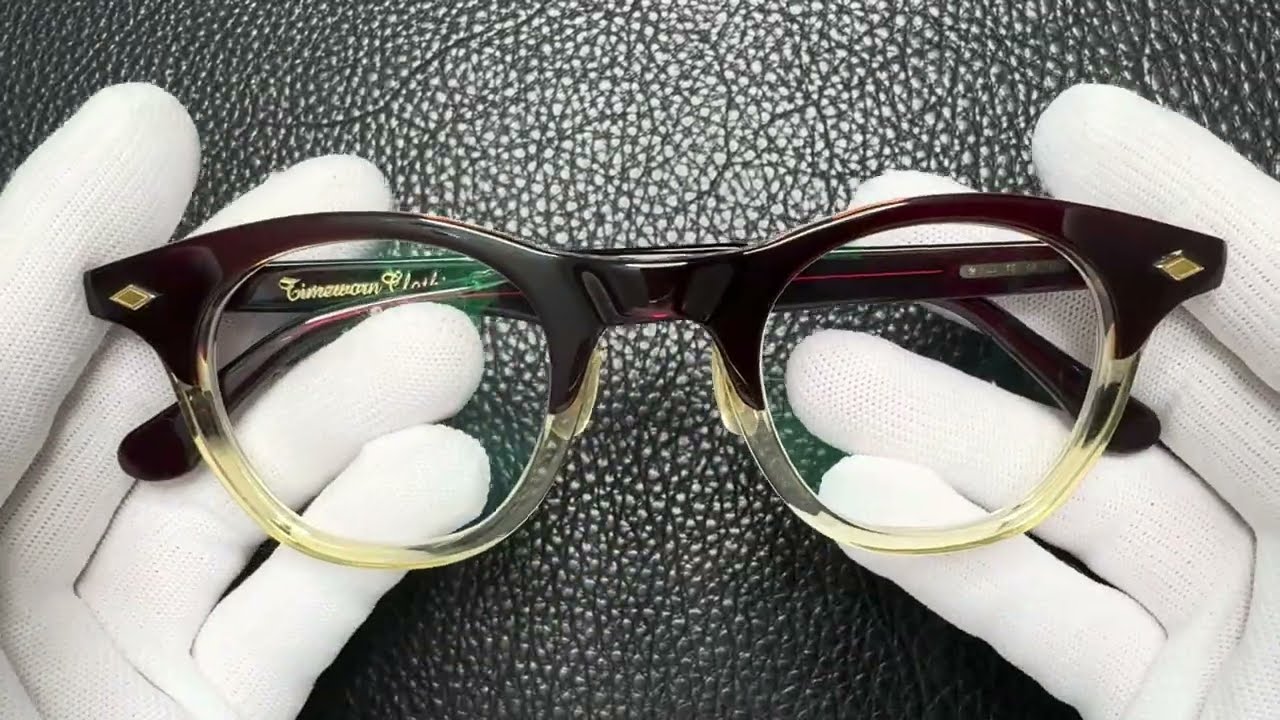 ハクサンメガネ 白山眼鏡店 ×Timeworn Clothing ボストン型セル