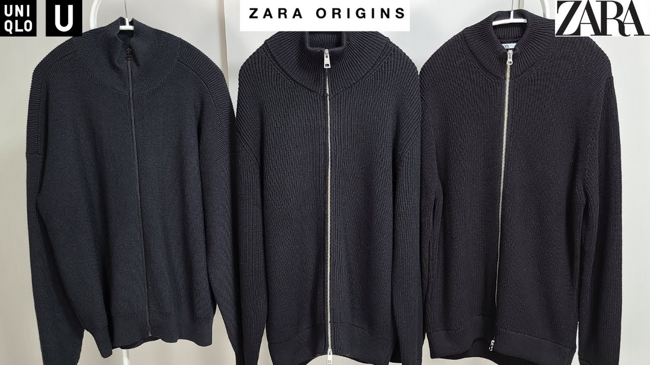 UNIQLO VS ZARA】ドライバーズニット比較ライブ!!【ZARAオリジンズ