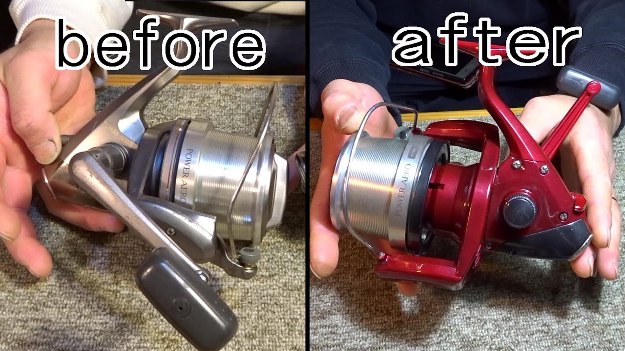 リールの全塗装！中古のボロリールも塗装＆メンテで最高の一台に
