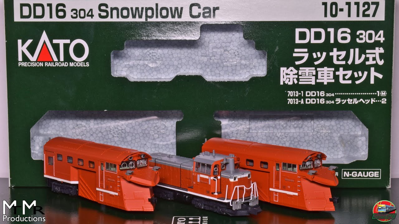 Opening a Kato JR DD16 Russell Type Snowplow Set - 10-1127 - YouTube