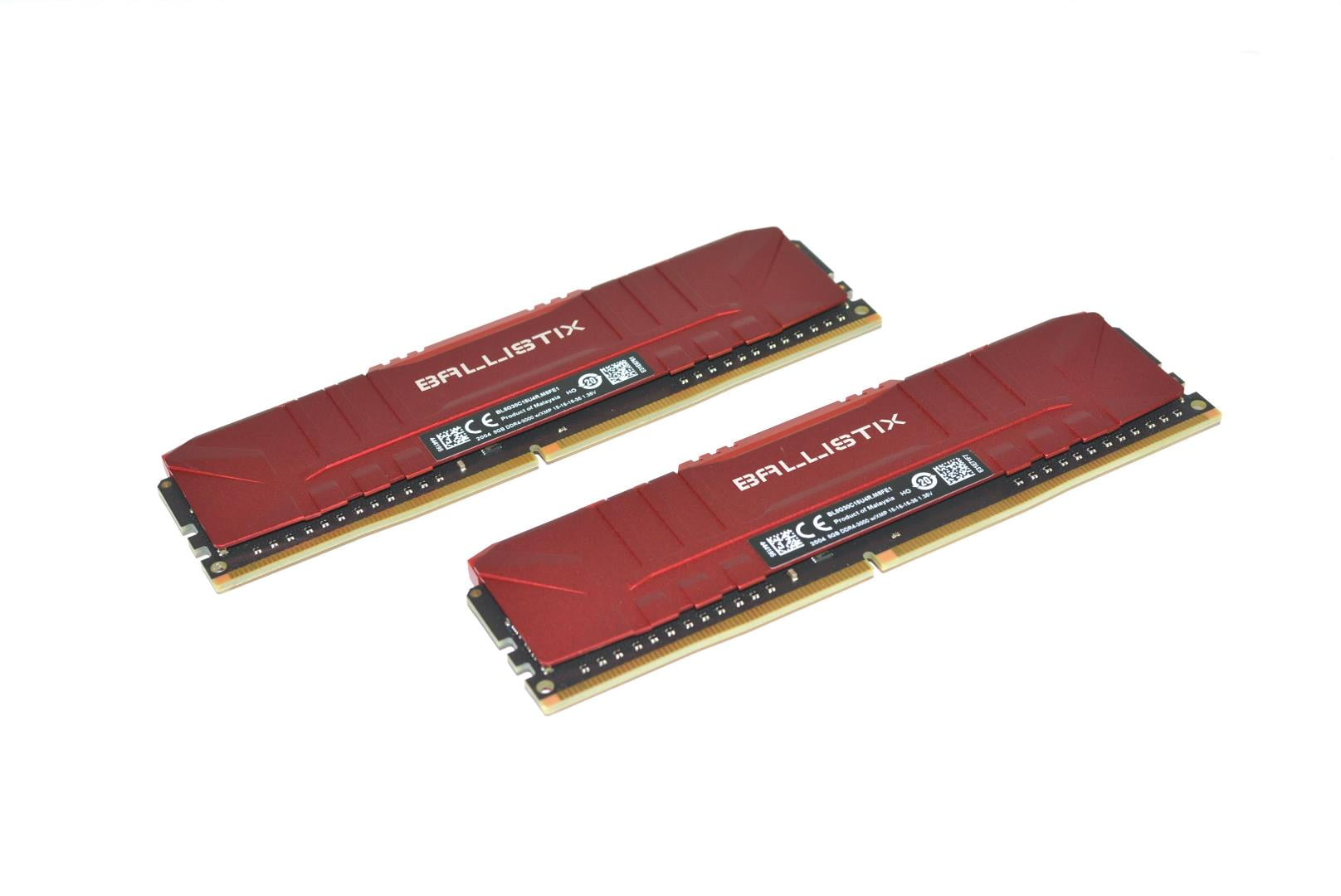 Crucial Ballistix 16GB (2x8GB) DDR4 PC4-24000 3000 MHz RAM Memory