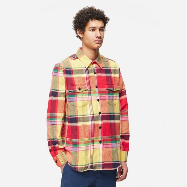 Yellow Noah Plaid Heavyweight Flannel Shirt | HIP