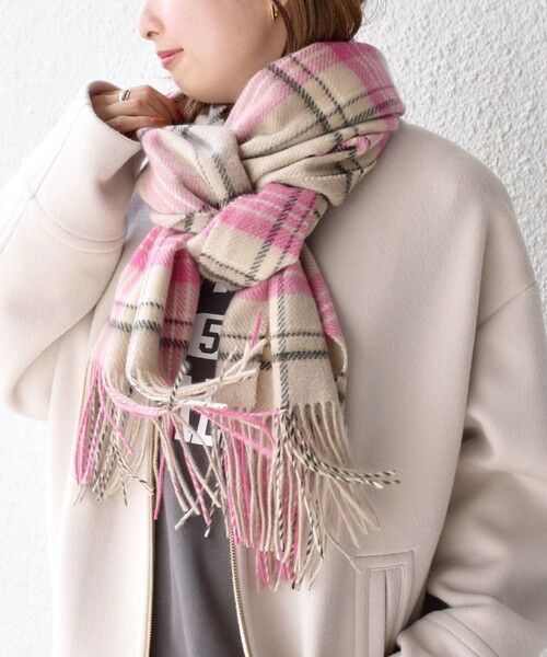 セール】 チェックカシミヤストール 21FW◇ （マフラー・ショール