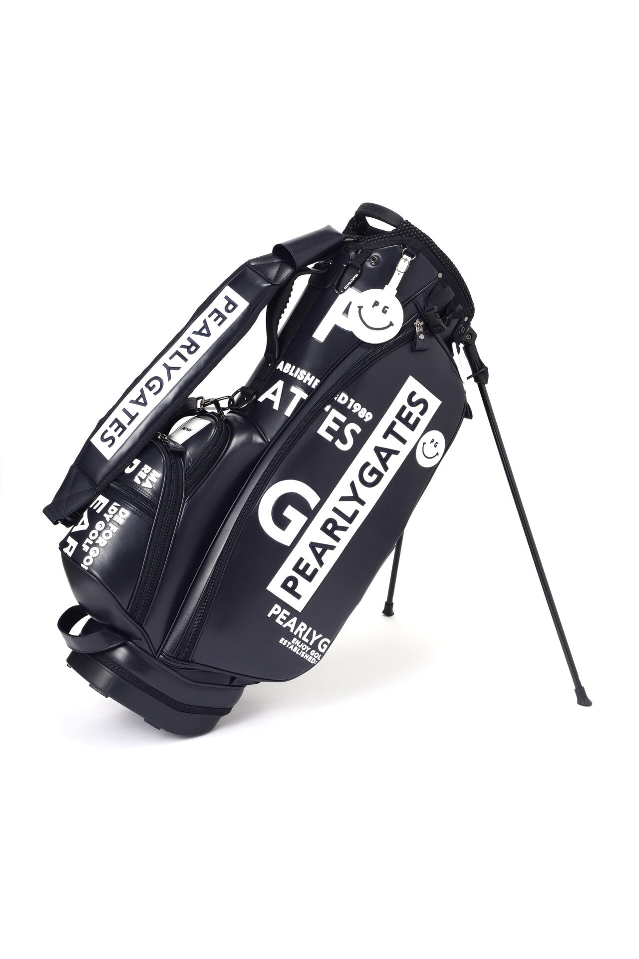 希少】PEARLY GATES キャディバッグ イエロー・ネイビー ゴルフ PEARLY