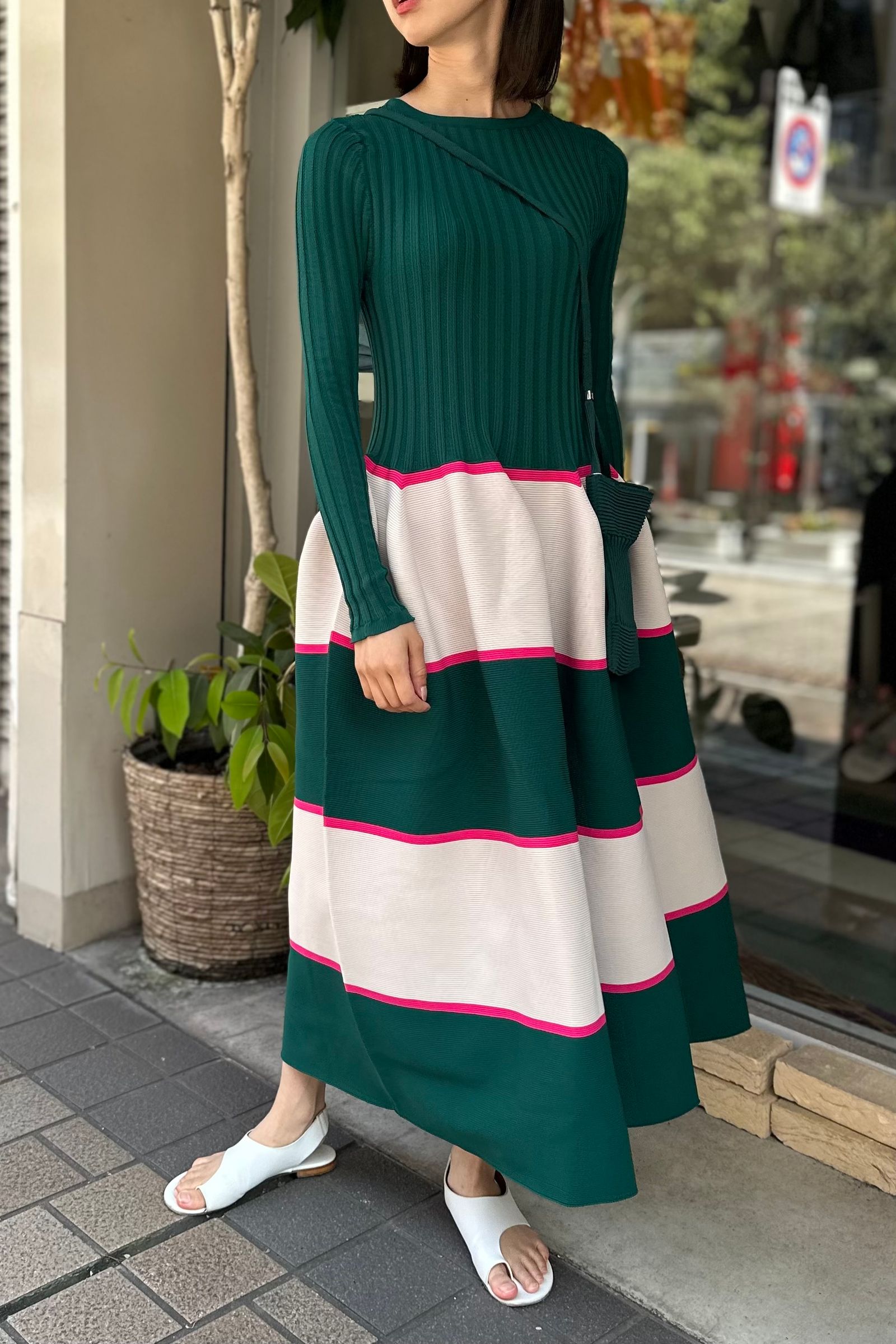 CFCL POTTERY DRESS マルチカラー ニット ワンピース 1 M CFCL POTTERY