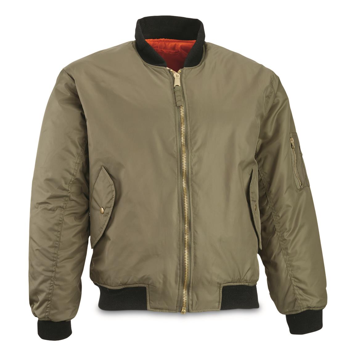 U.S. Military Style Nylon MA-1 Bomber Jacket | Sportsman's Guide