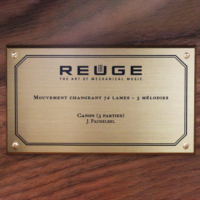 リュージュ REUGE オルゴール 72弁 L'Auberson ウォールナット AXA