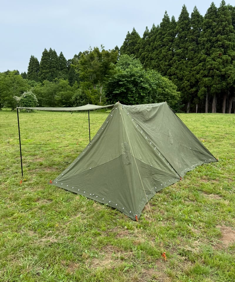 軍幕屋】B級品3枚+デッドストック1枚☆ノルウェー軍カモⅡテント