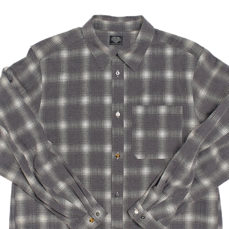 TSY ORIGINAL OMBRE CHECK SHIRTS【BLACK TAG】// GR