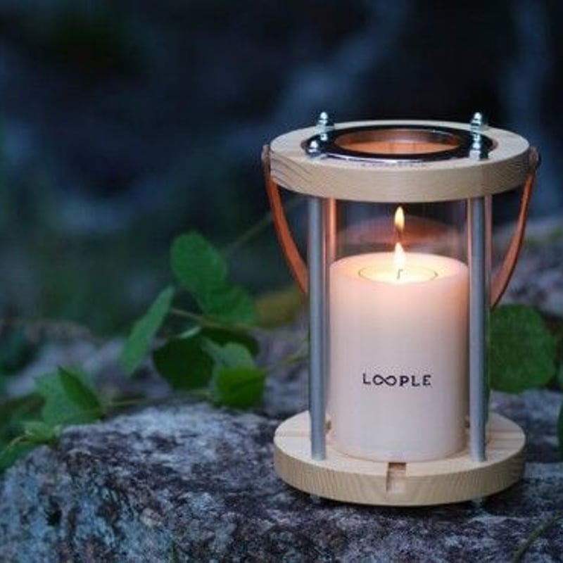 キャンドルランタン「ウッド」L | yellowknife Outdoor Shop