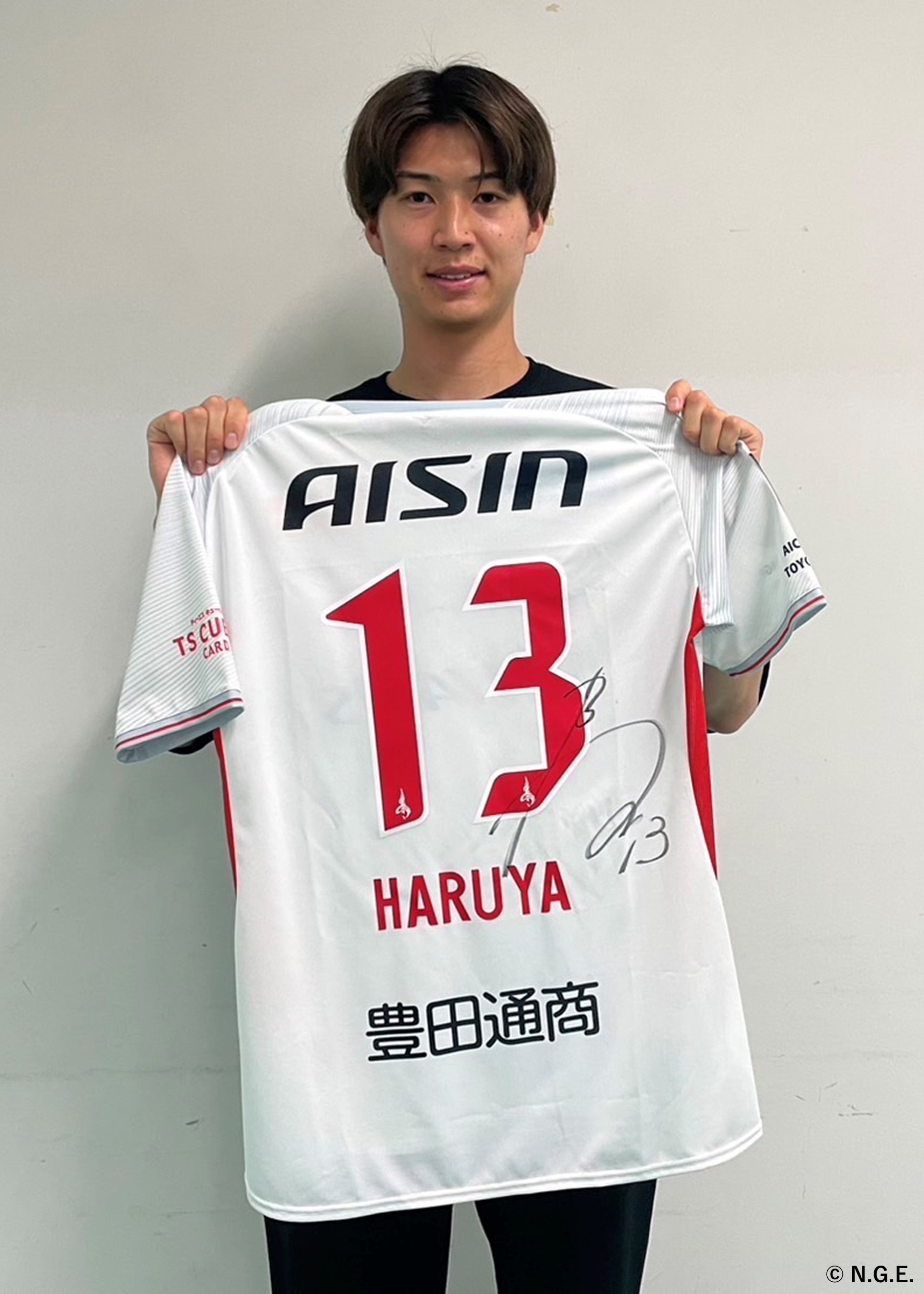 新品タグ付き】名古屋グランパス 藤井陽也 選手 レプリカユニフォーム