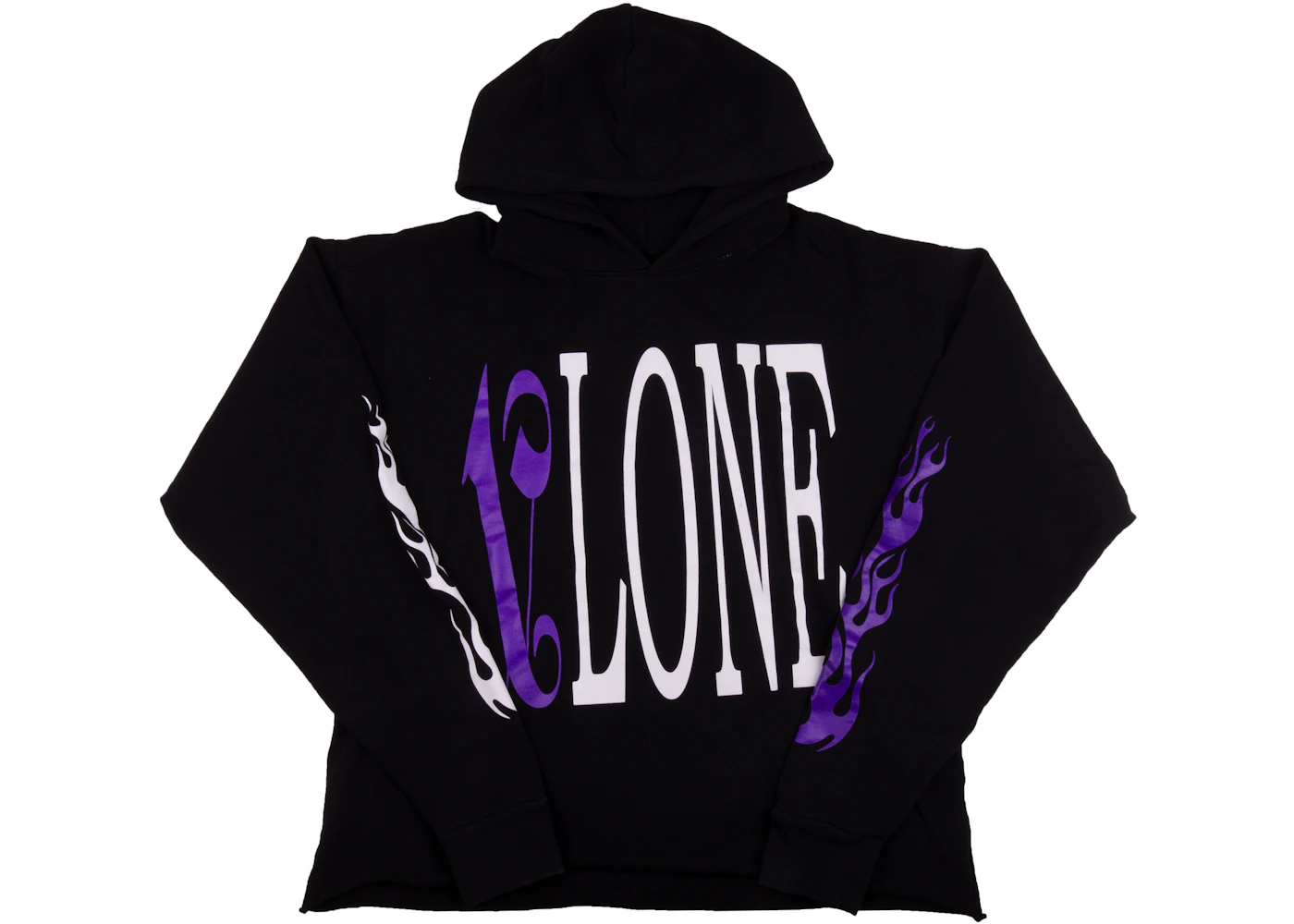 Vlone x Palm Angels Hoodie Black/Purple Men's - US