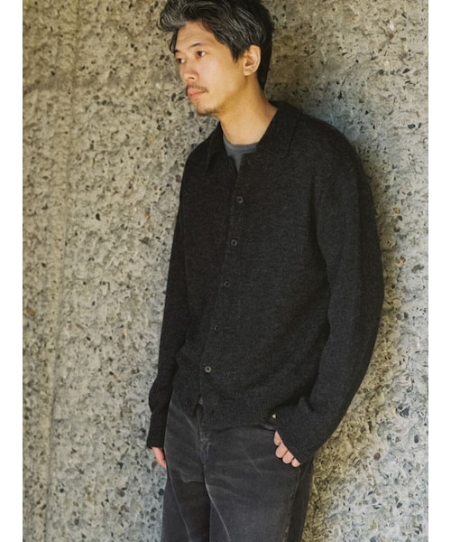 LIDNM（リドム）の「ALPACA KNIT SHIRT CARDIGAN（カーディガン/ボレロ