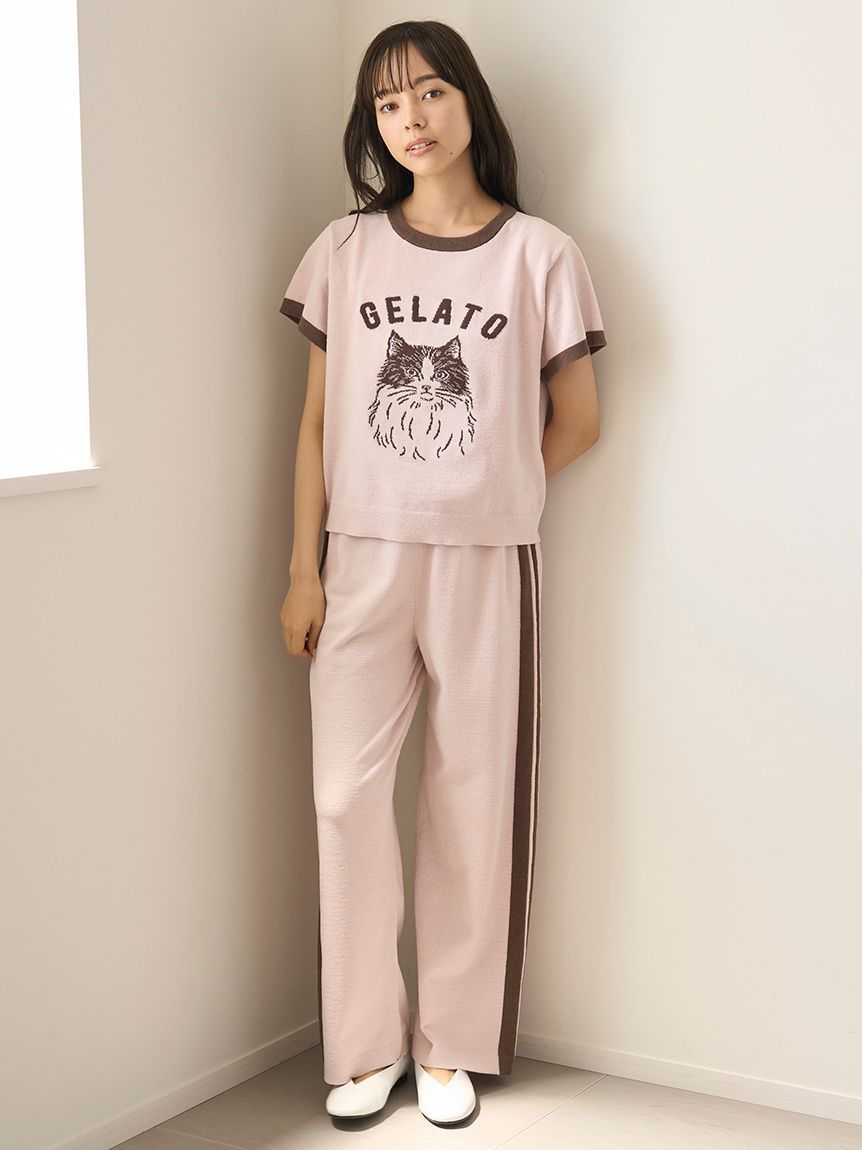 エアリーモコラインロングパンツ(ロングパンツ)｜ルームウェア