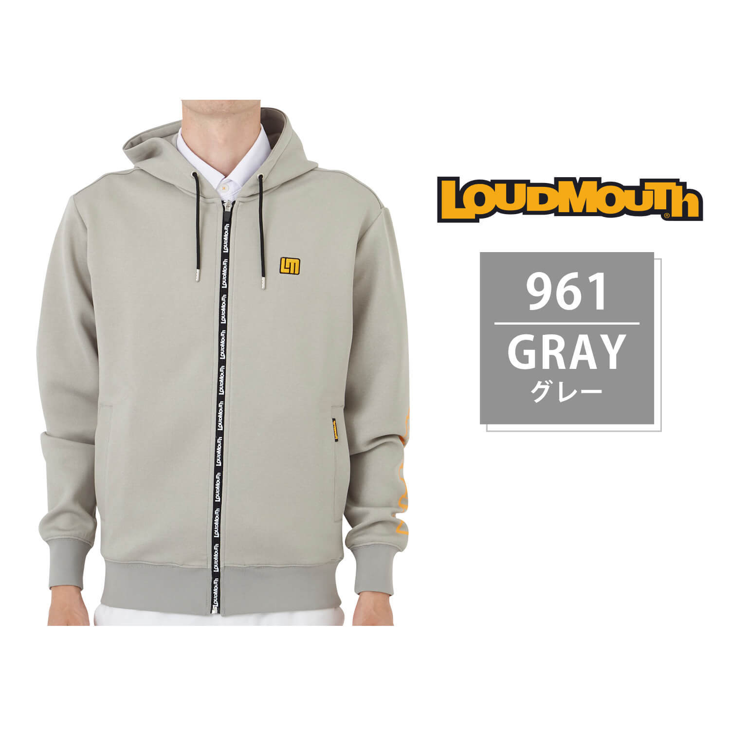 LOUDMOUTH ラウドマウス ゴルフウェア パーカー メンズ 薄手 あったか