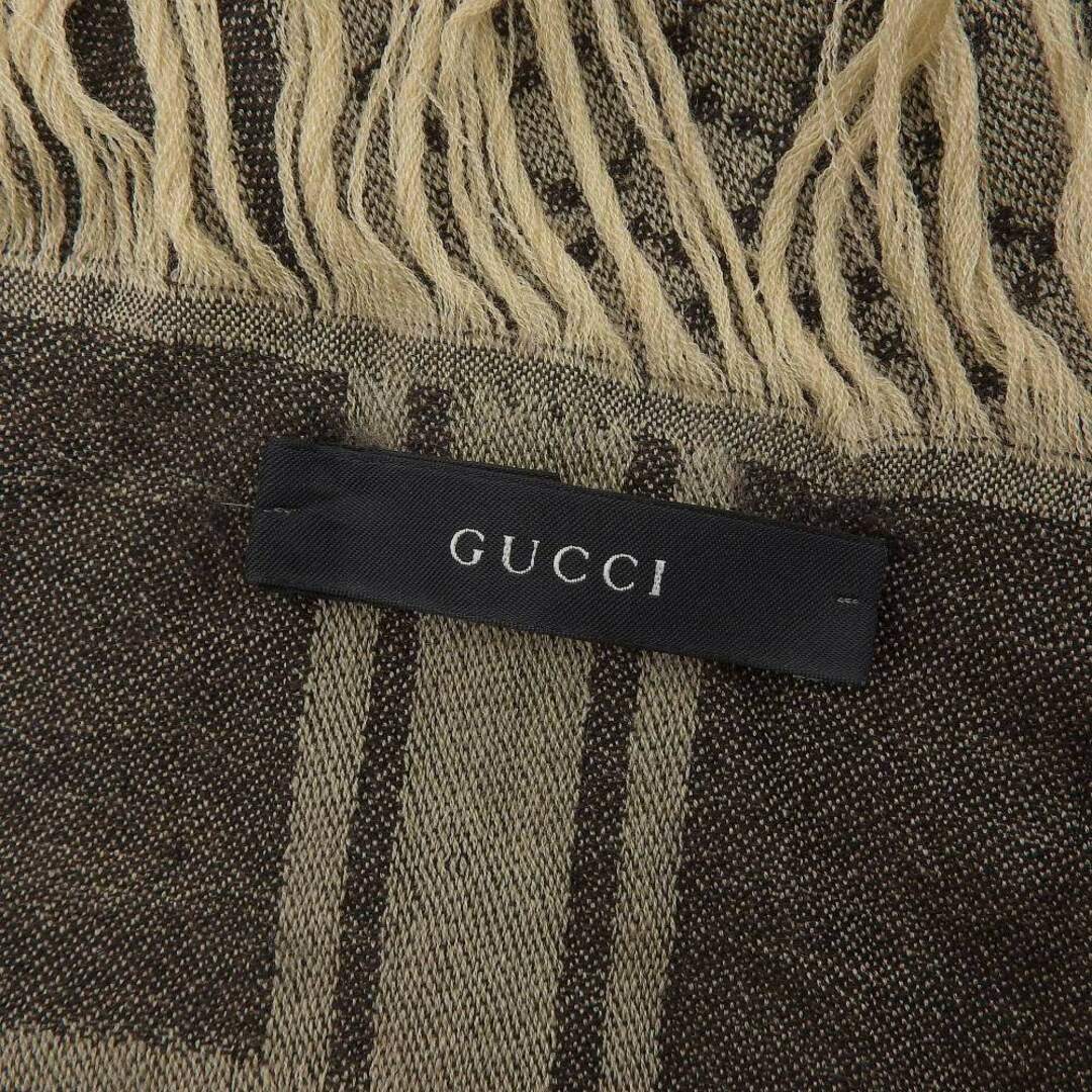 GUCCI - 【本物保証】 グッチ GUCCI GG柄 ストール コットン100