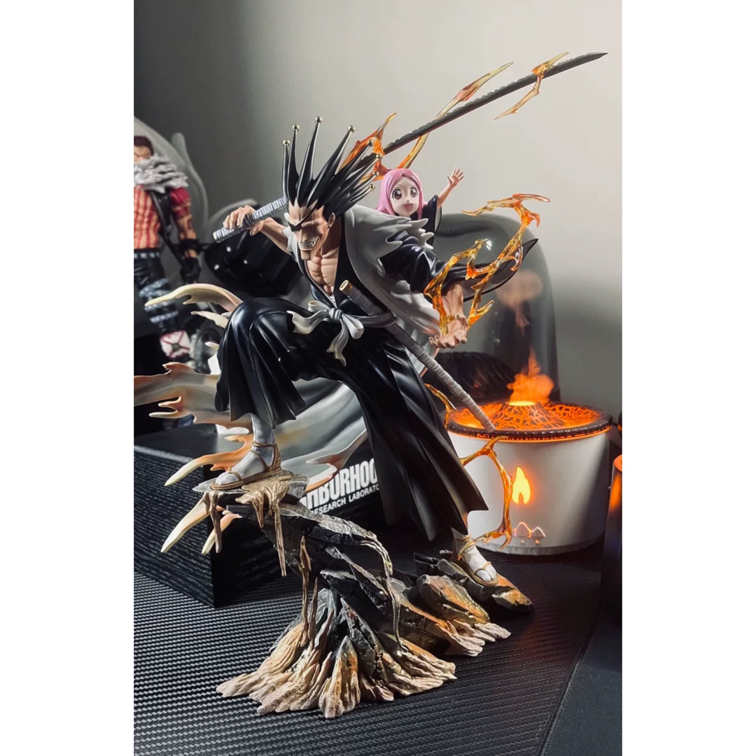 BLEACH 黒衣少年図 六車拳西 ガレージキット ガレキ スタチュー①