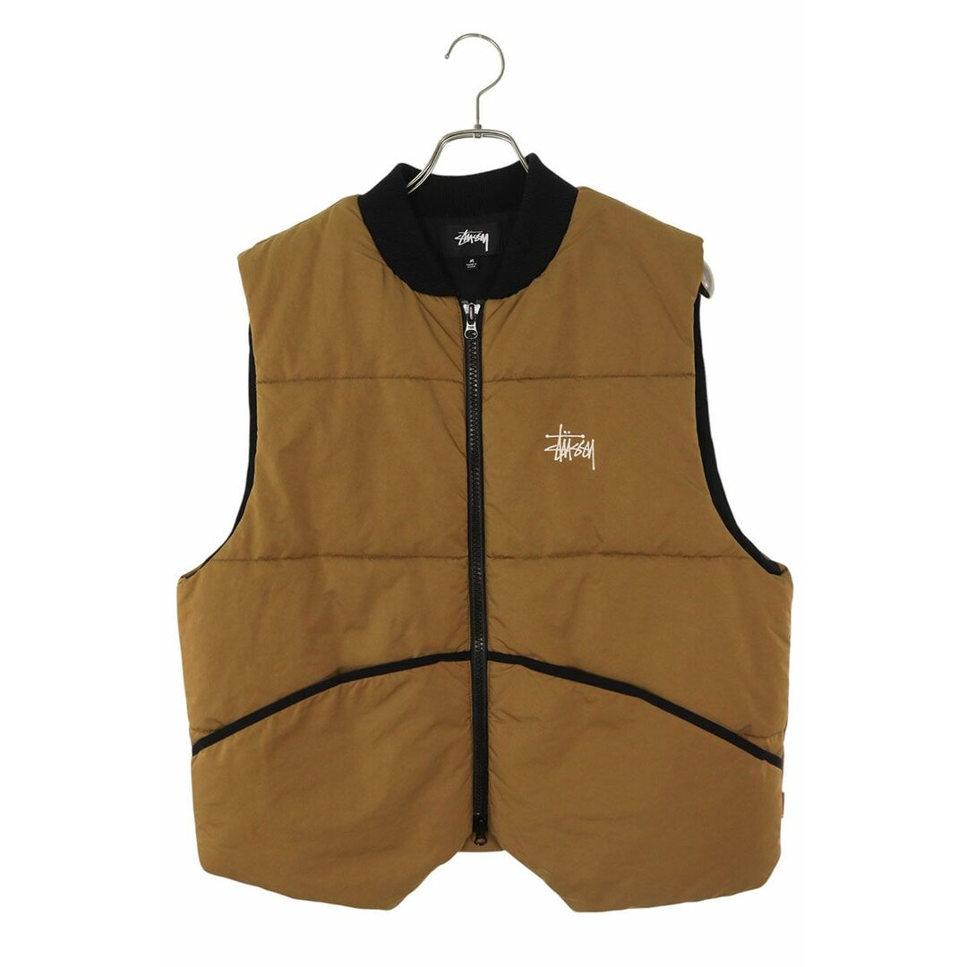 STUSSY - ステューシー PRIMALOFT QUILTED VEST ロゴ刺繍プリマロフト