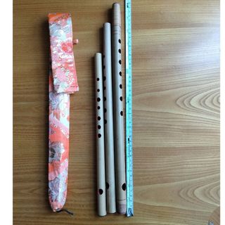 篠笛六本調子(B♭管ドレミ調)7穴 天地糸巻 手引書付き R6-8の通販 by