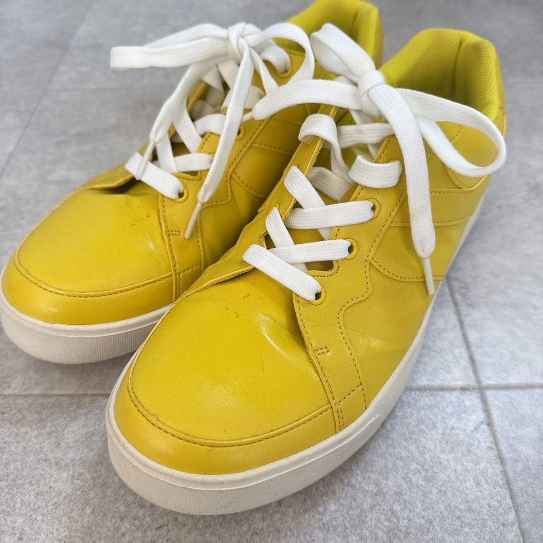 PEARLYGATES 053-0992309 イエロー ゴルフシューズ 箱あり PEARLYGATES