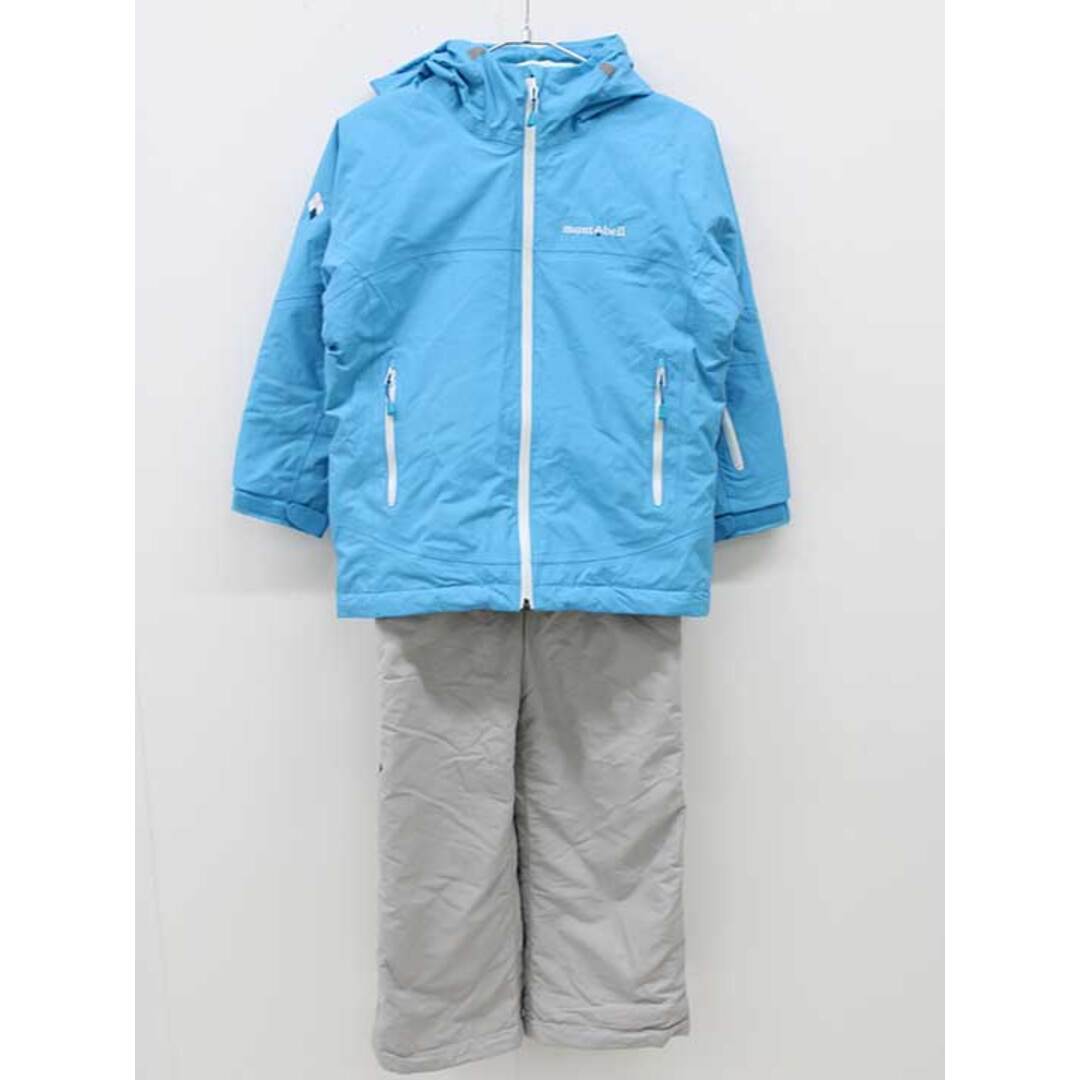 mont bell - モンベル スキーウェア 130cm キッズ 男児 水色×グレー