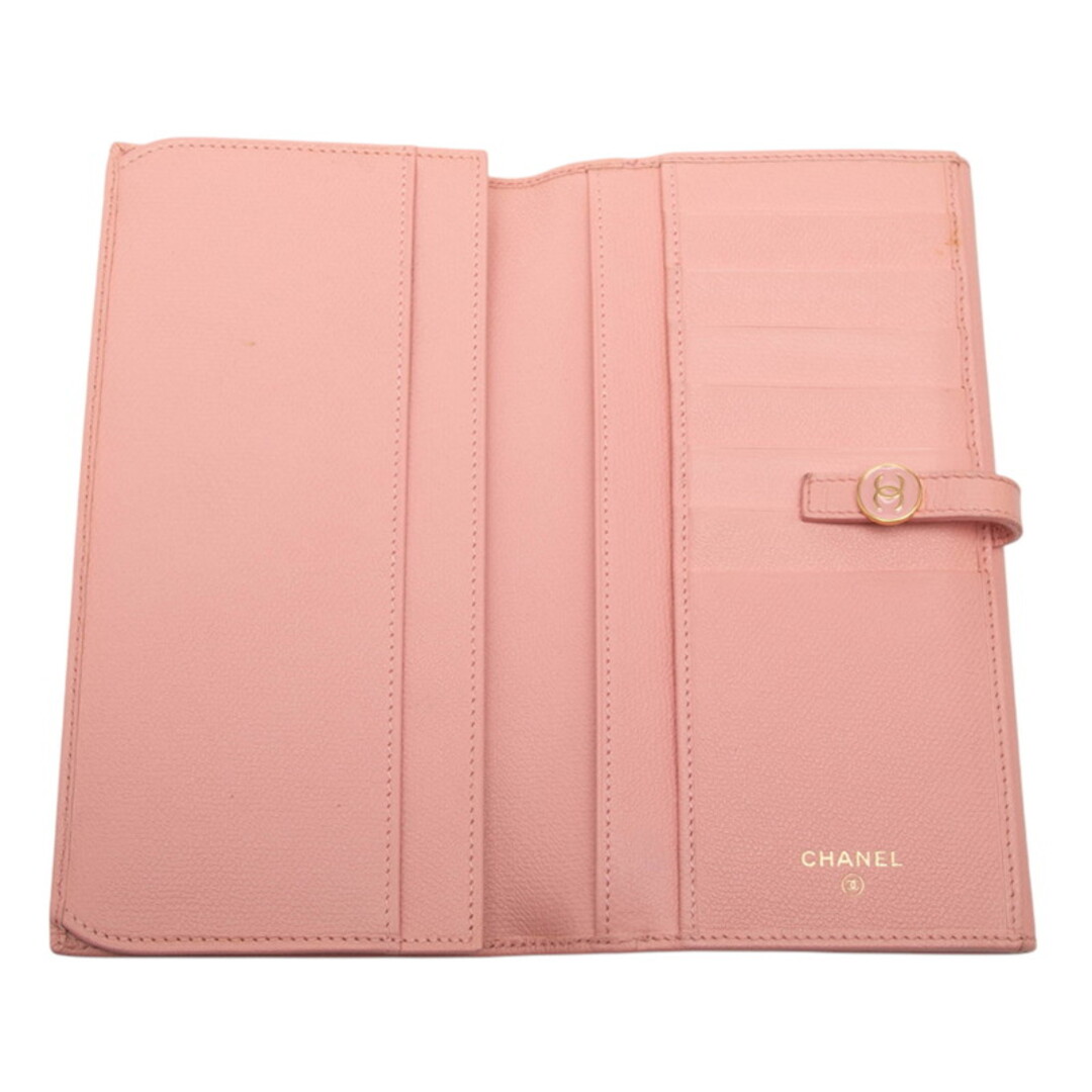 CHANEL - シャネル ココボタン 二つ折り財布 レザー レディース CHANEL