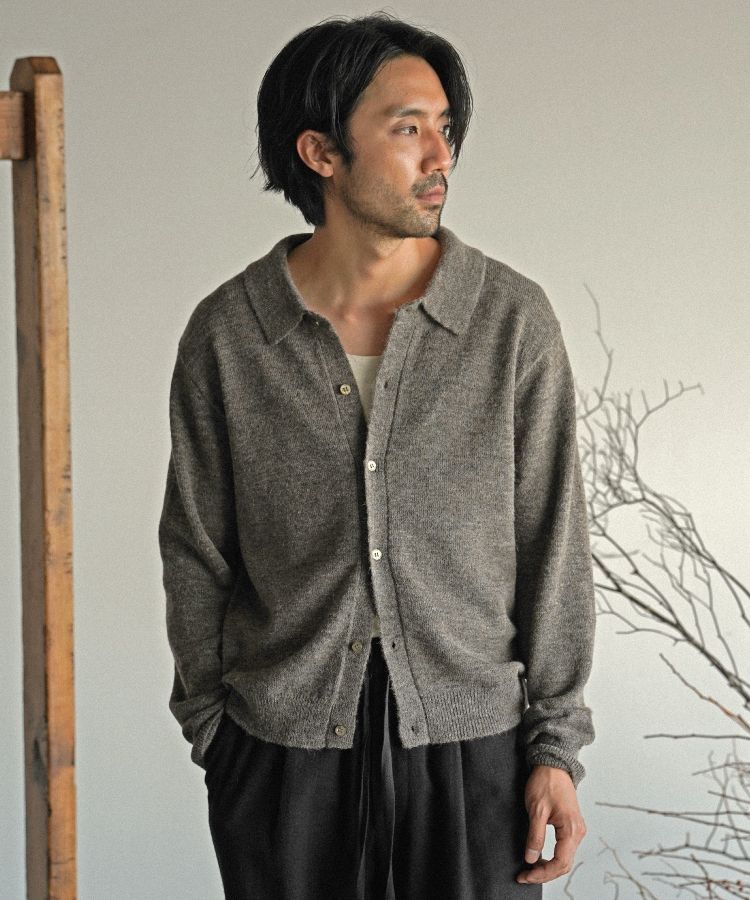 shiun(シウン) ONLINE STORE / WOOL ALPACA KNIT SHIRT