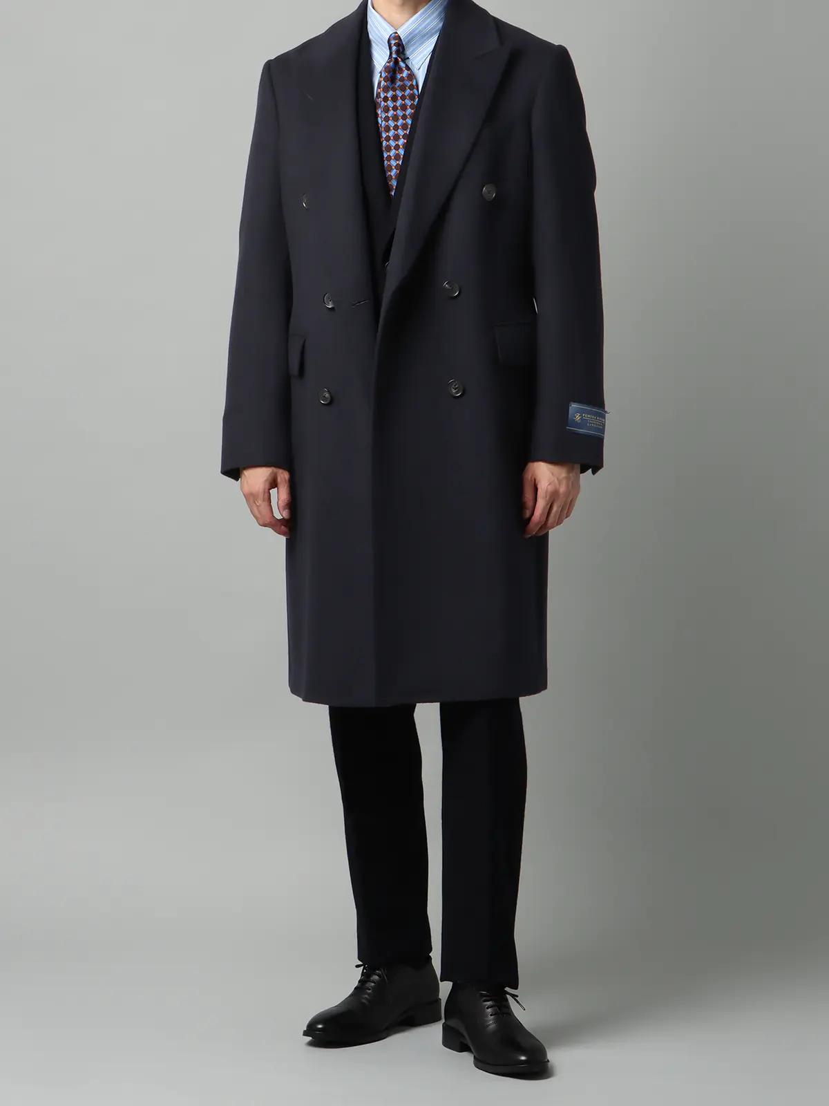 FUMIYA HIRANO／ダブルチェスターコート／尾州／ウールカシミヤ