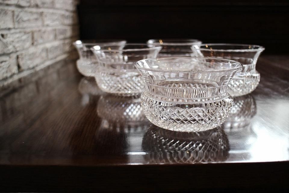 英国製アンティーク トーマスウェッブのクリスタルボウル