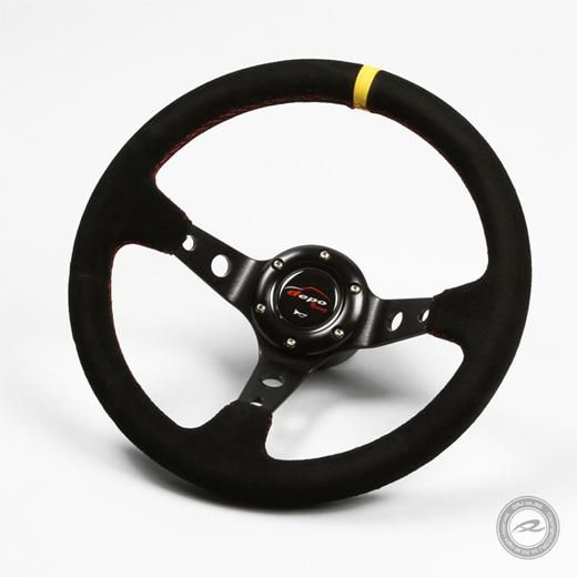 Deporacingステアリング ディープコーン32φ/35φ バックスキン