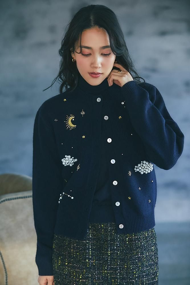 再入荷】スターリーナイトカーディガン(ネイビー) - seventen