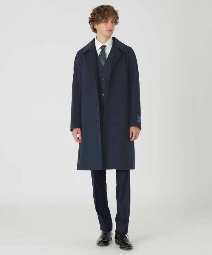 一部店舗限定】COLOMBOカシミヤベルテッドバルマカーンコート