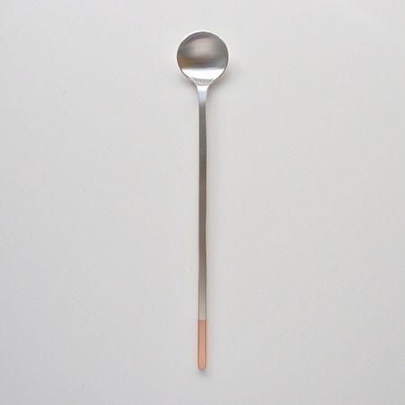 純銅カトラリー | 銀仕上げ ソーダスプーン(丸)---工房アイザワ - onze