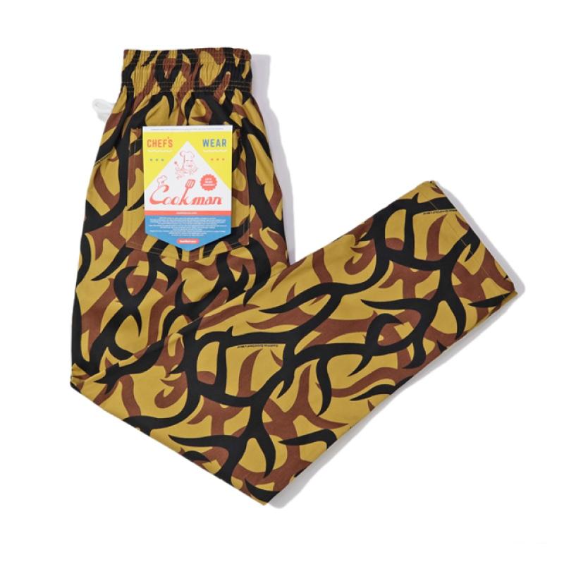 COOKMAN（クックマン） シェフパンツ トライバルカモ 迷彩 カモ柄