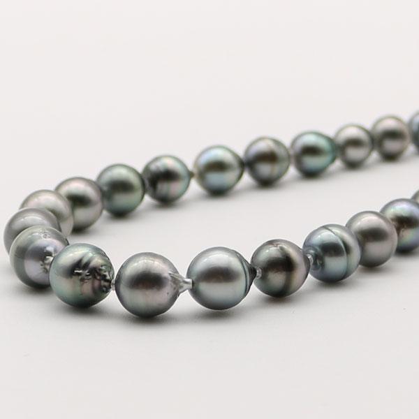 真珠 パール ネックレス 黒蝶真珠 パールネックレス 黒真珠 バロック