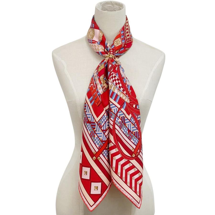 HERMES（エルメス） スカーフ カレ90 Colliers et chiens 首輪と犬