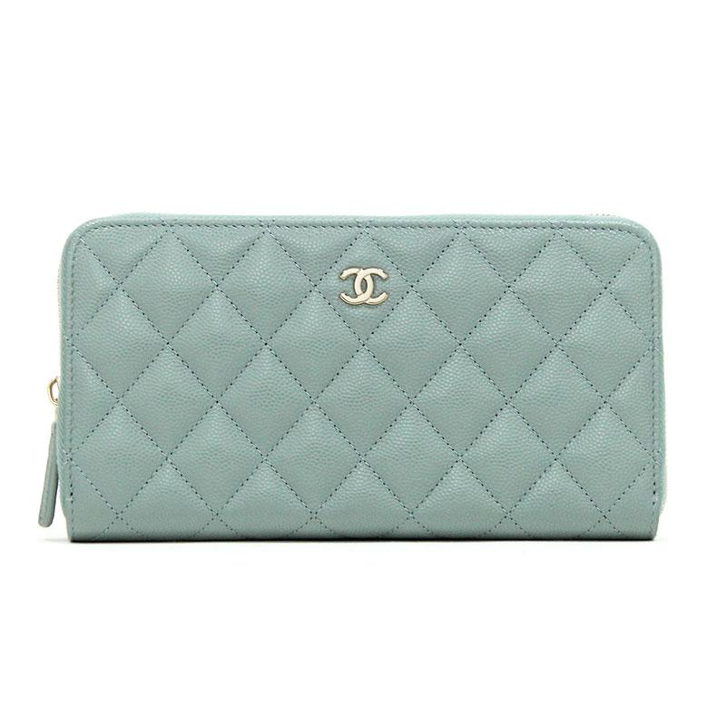 正規品【訳あり美品】シャネル☆長財布マトラッセ☆ラウンドジップ