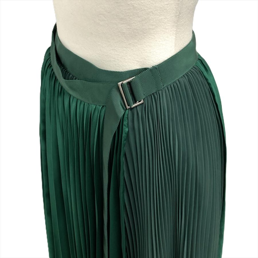 sacai（サカイ） プリーツ 巻き スカート 20-05026 グリーン サイズ 1