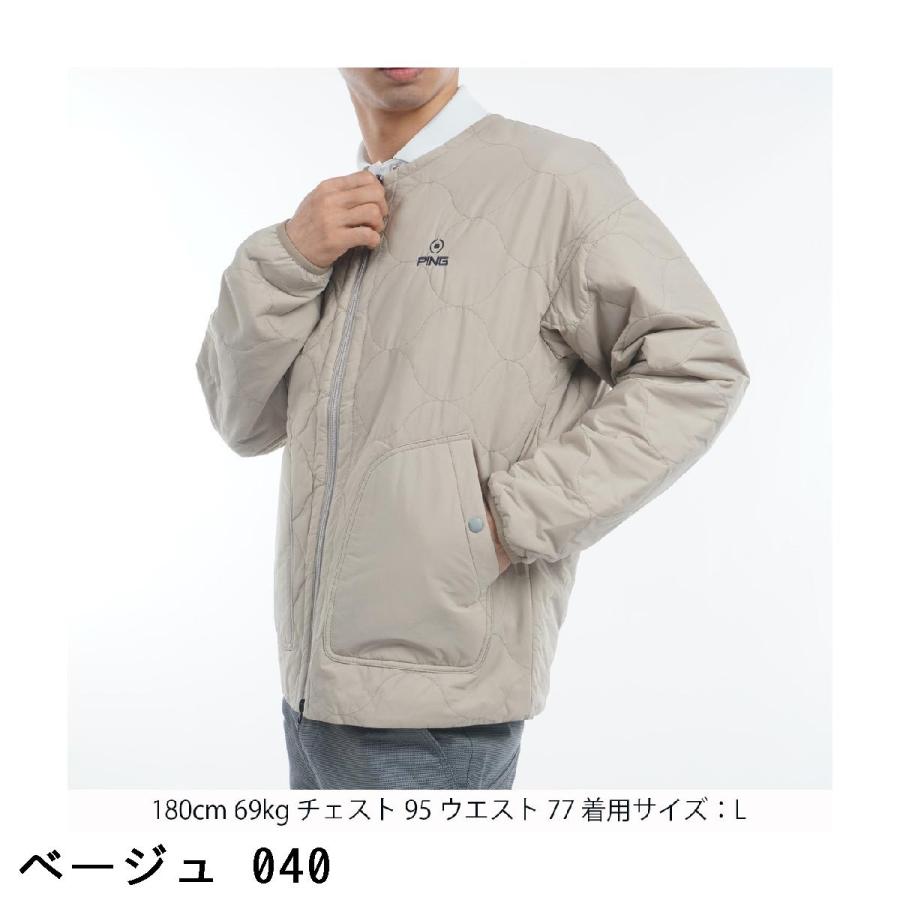 PING（ピン） キルティングフルジップ中綿ブルゾン : GDOゴルフ