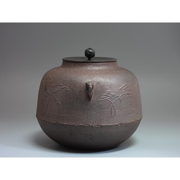 浜松地紋真形釜（風炉用） 高橋敬典工房 共箱 : 茶道具商 越中屋