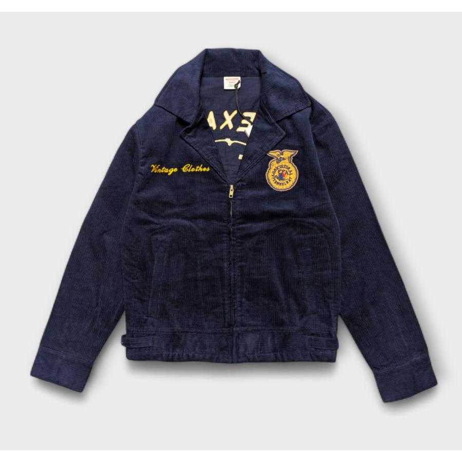 FFAジャケット ファーマーズジャケット ビンテージ風 ネイビー 紺色
