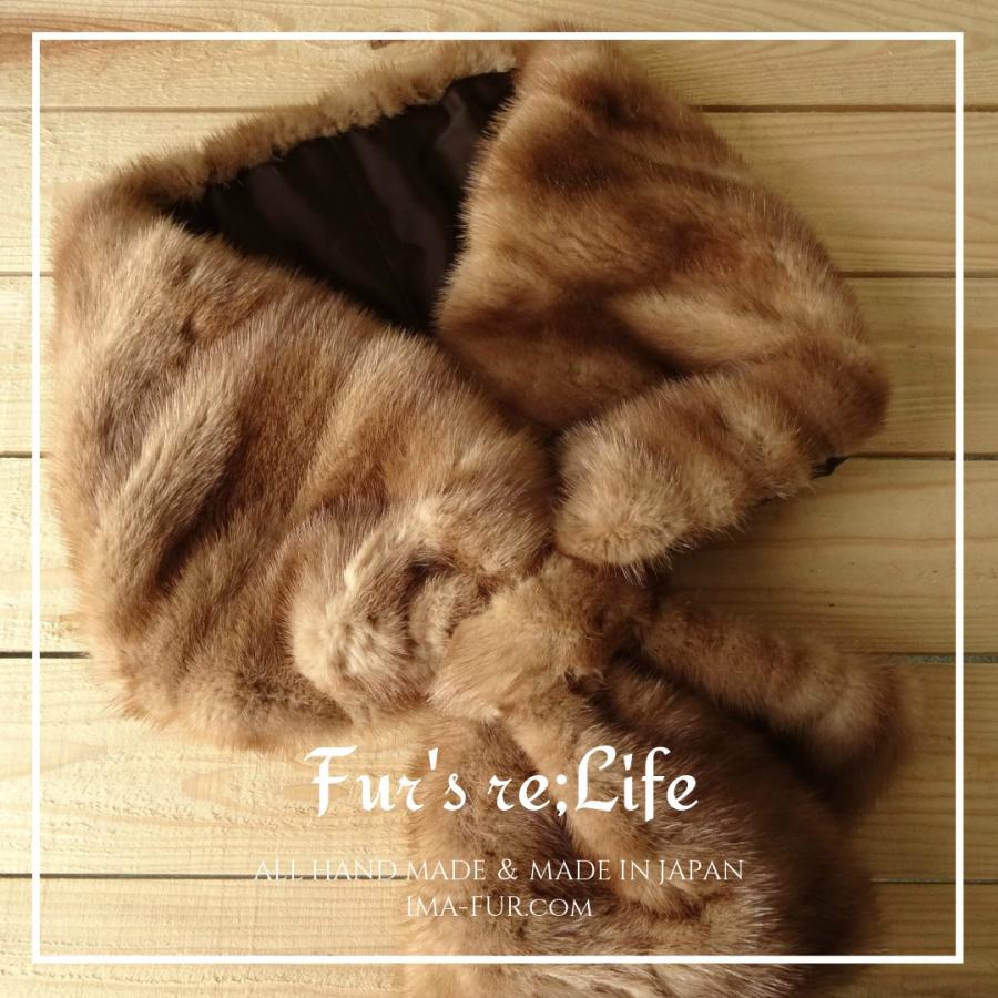 毛皮専門メーカーからの直販商品＞リアルファーショール150cm