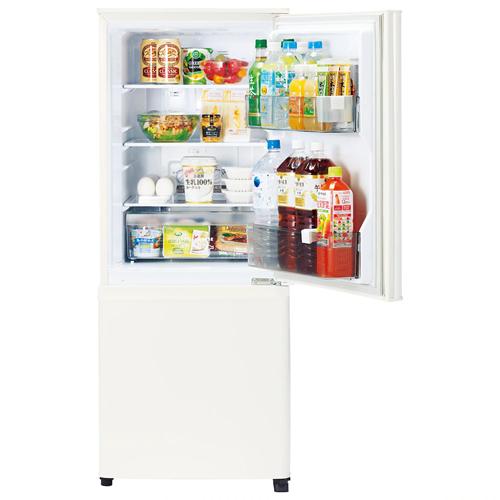 三菱 MR-P15K-W 146L 2ドア冷蔵庫 マットホワイト 右開き Pシリーズ