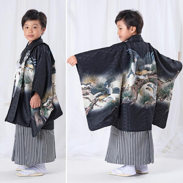 七五三 着物 5歳 羽織袴セット 男の子 10点フルセット 着付け