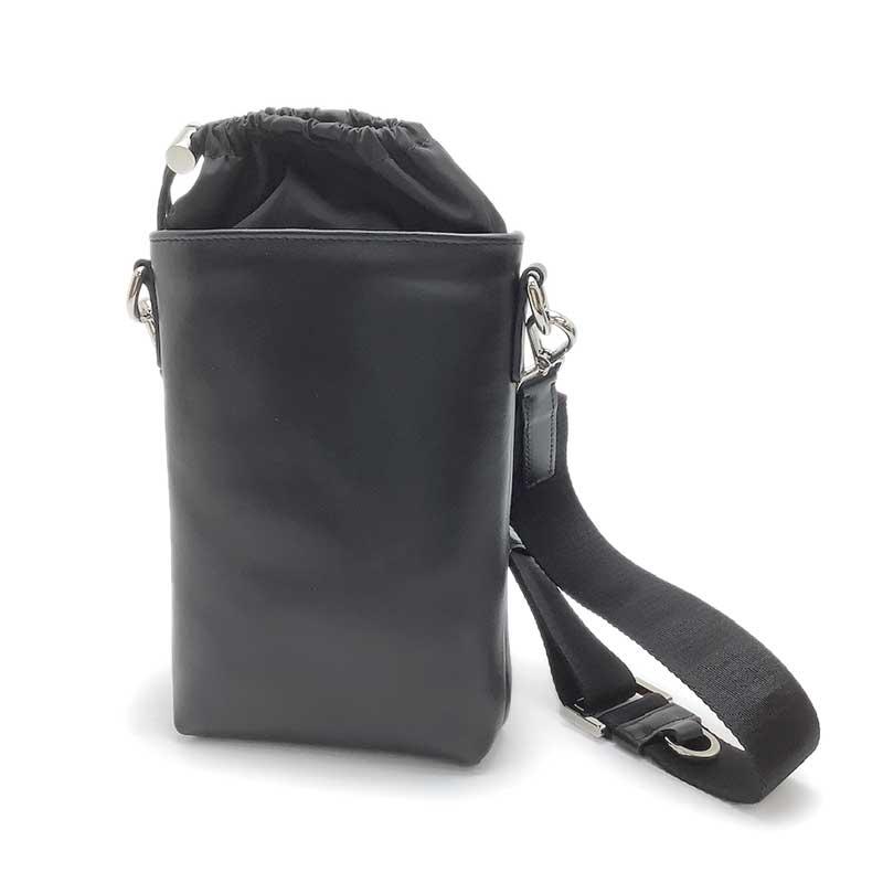 PRADA プラダ レザー スマートフォンケース ナイロン ブラック